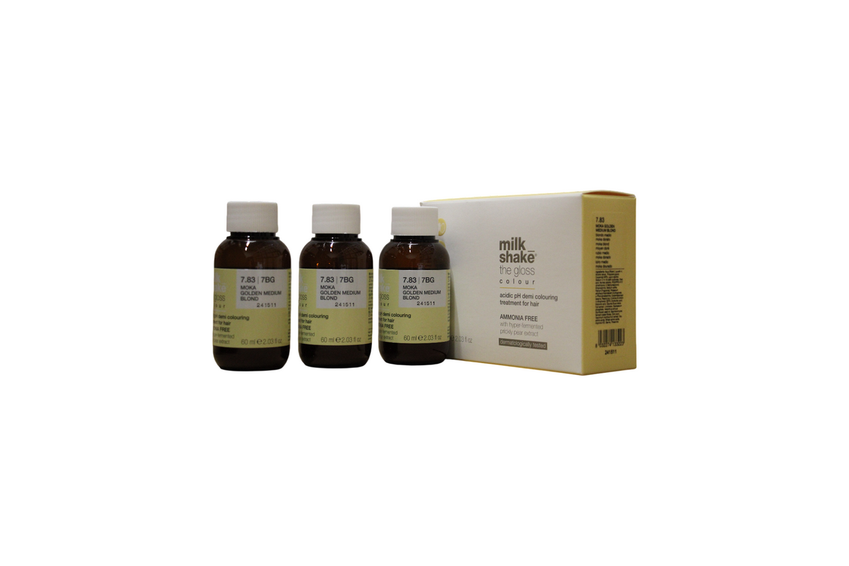 Milk Shake, Gloss, Demi-Permanent Hair Dye, 7.837BG , 60 ml