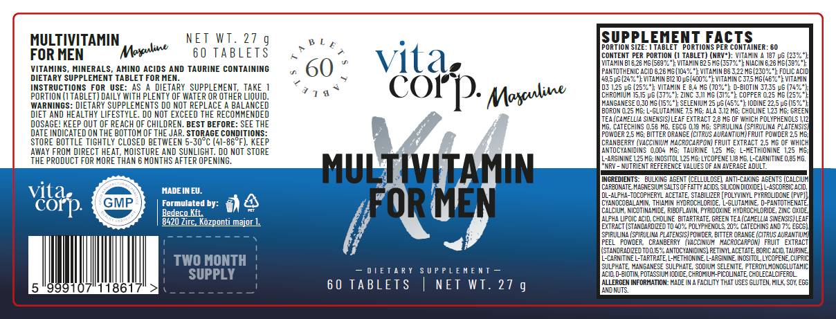 Masculine MultiVitamin for Men - 60 Таблетки - Feel You