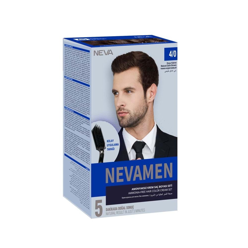 Neva, Nevamen, Semi-Permanent Hair Dye, 4/0 , 150 ml