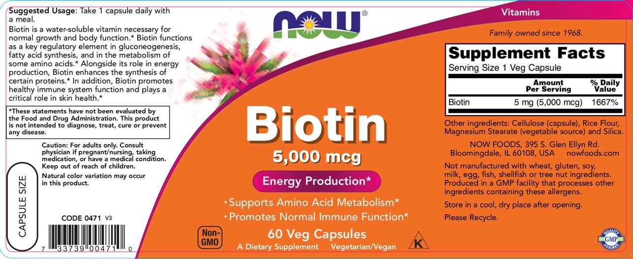 Biotin 5000 mcg - 60 капсули - Feel You