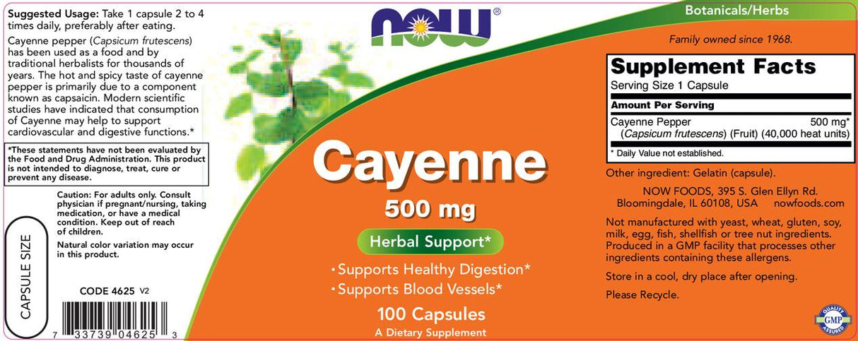 Cayenne 500 mg - 100 капсули - Feel You