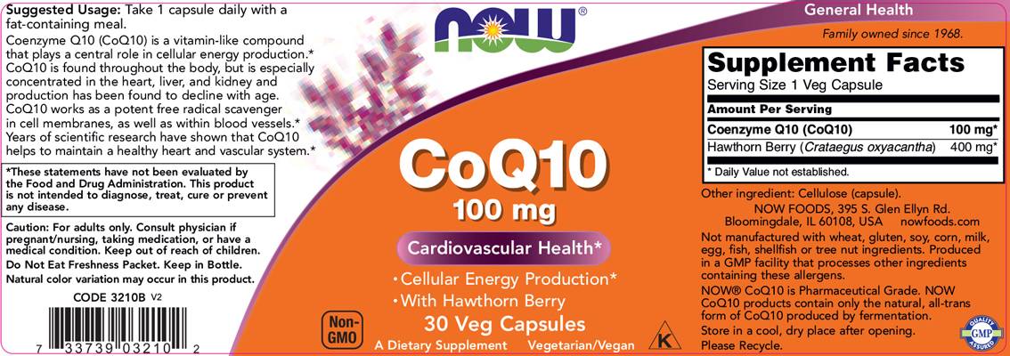 CoQ10 100 mg | with Hawthorn Berry - 180 капсули - Feel You