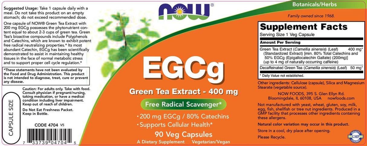 EGCG / Green Tea Extract 400 mg - 90 капсули - Feel You