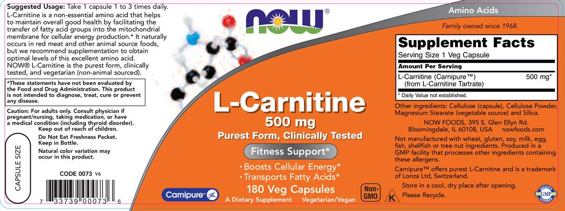 L-Carnitine 500 mg | Carnipure® - 180 капсули - Feel You