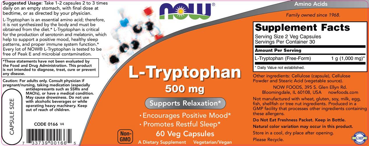 Tryptophan 500 mg - 60 капсули - Feel You