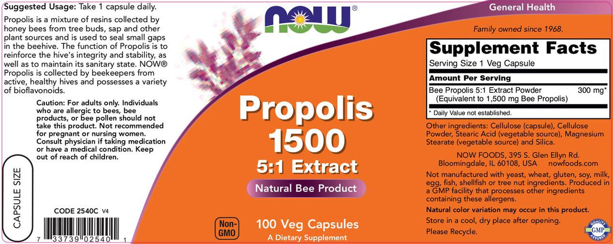 Propolis 1500 5:1 Extract - 100 капсули - Feel You