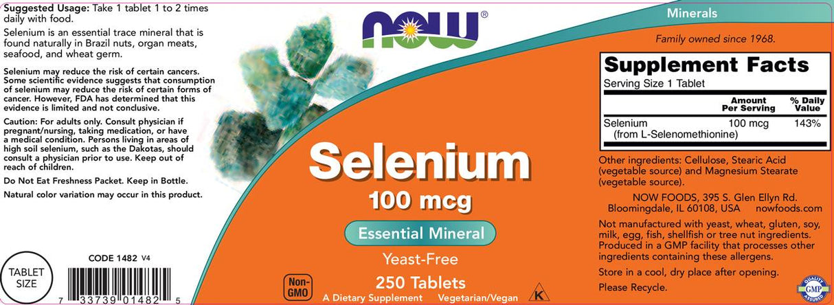 Selenium 100 mcg - 250 Таблетки - Feel You