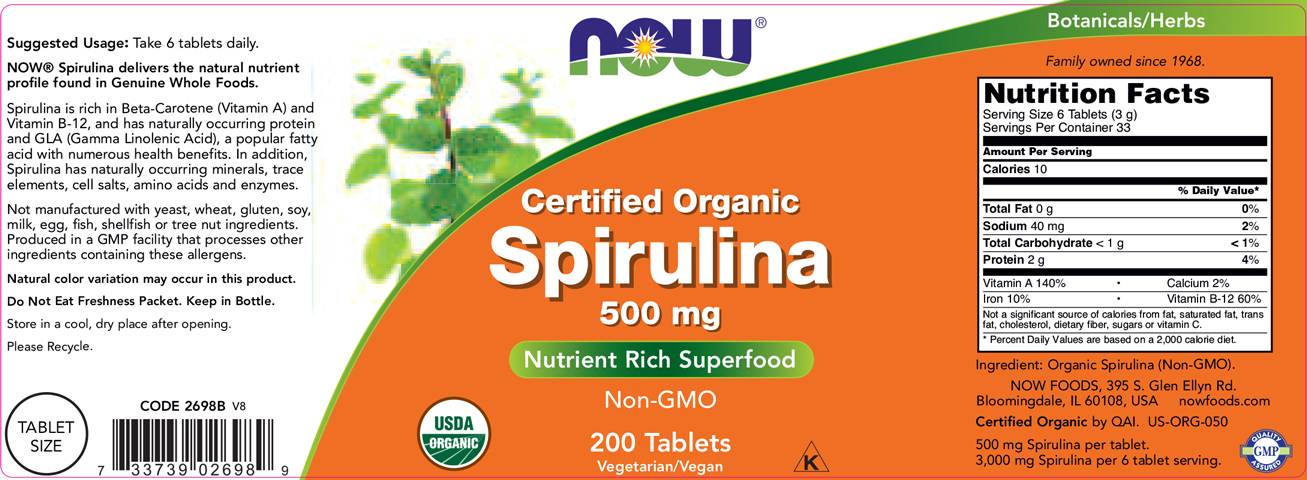 Spirulina 500 mg - 200 Таблетки - Feel You