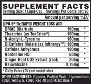 Lipo 6 Rx - 60 Гел капсули - Feel You