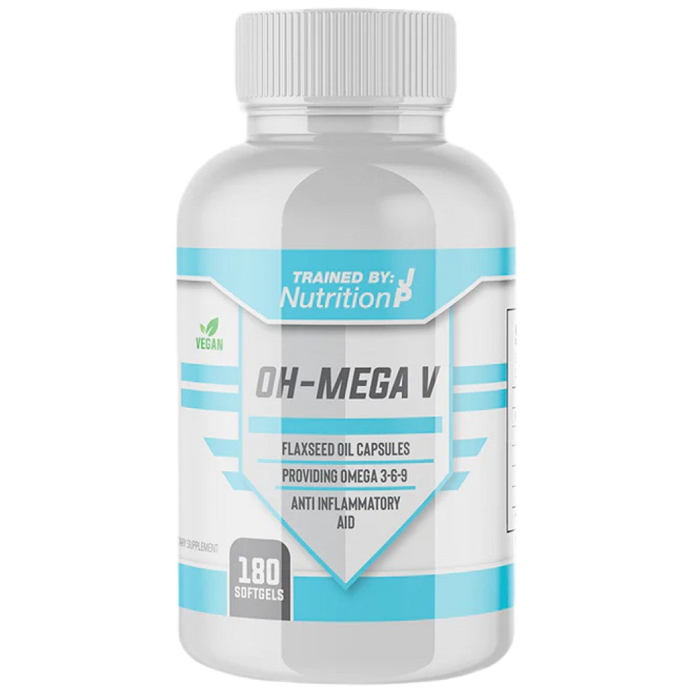 OH-Mega V | Flax Seed Oil 1000 mg - 180 Гел капсули - Feel You