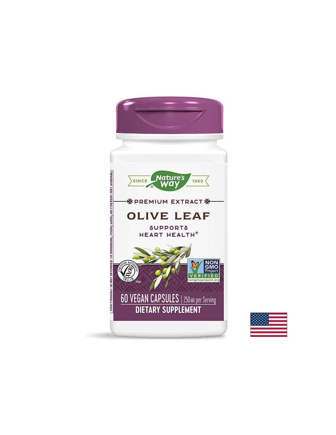 Olive Leaf / Маслина (лист) 430 mg x 60 капсули Nature’s Way - Feel You