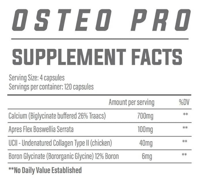 Osteo Pro | with Type 2 Collagen - 120 капсули - Feel You