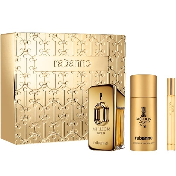 Paco Rabanne Million Gold EDP 50 ml + Deodorant 150 ml + EDP 10 ml