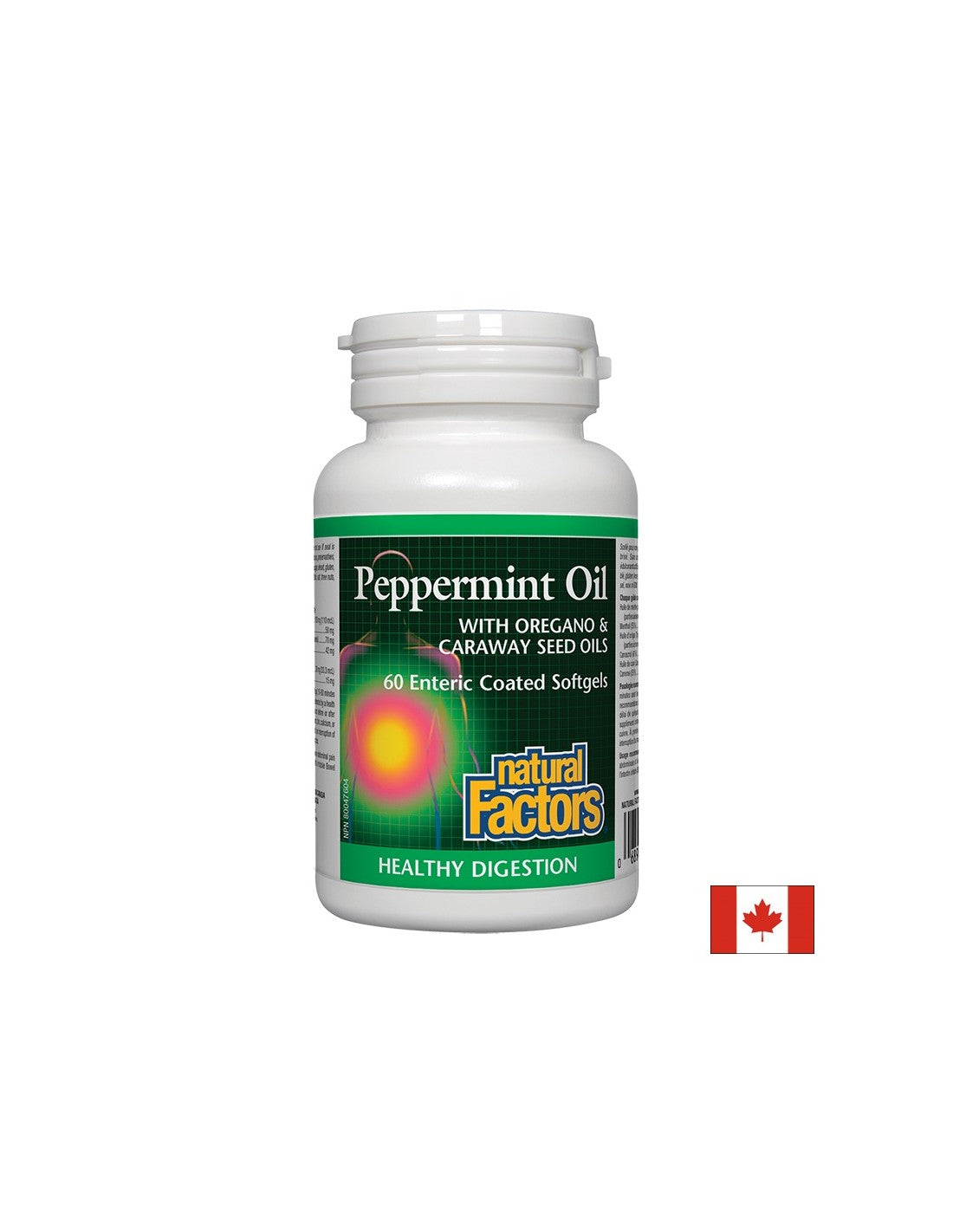 Peppermint Oil with Oregano & Caraway Seed Oils 200 mg - 60 Гел капсули - Feel You