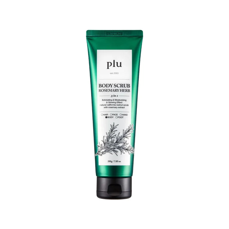 plu - Body Scrub Rosemary Herb, 200g - Feel You