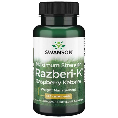 Razberi-K 500 mg / Maximum Strength Raspberry Ketones - 60 капсули - Feel You