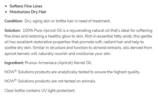 Apricot Oil | 100% Moisturizing Oil - 473 мл - Feel You