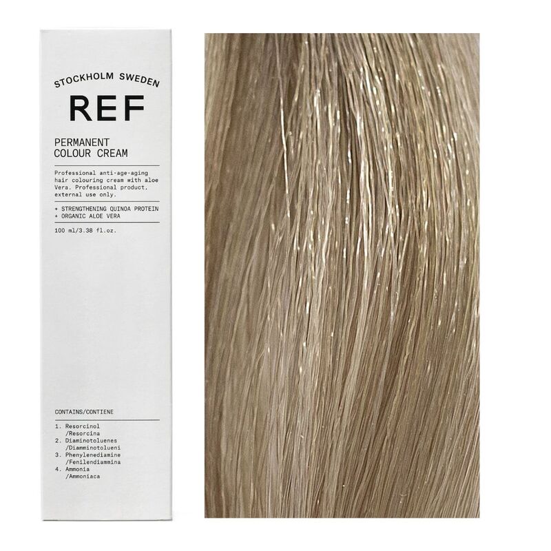 Ref Stockholm, Permanent Colour, Веган, Трайна боя за коса, 12.1 Special H/L Ash Blonde, 100 мл