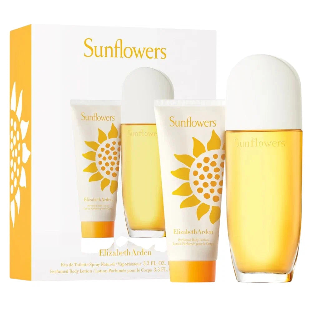 Set Elizabeth Arden: Sunflowers, Eau De Toilette, For Women, 100 ml + Sunflowers, Perfumed, Day & Night, Body Lotion, 100 ml