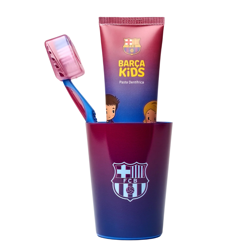 Set FC Barcelona: FC Barcelona, Toothbrush + FC Barcelona, Toothpaste, 90 g + FC Barcelona, None, None, Mugs & Cups, None, None
