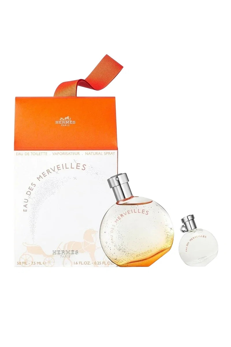 Set Hermes: Eau des Merveilles, Eau De Toilette, For Women, 50 ml + Eau des Merveilles, Eau De Toilette, For Women, 7.5 ml *Miniature