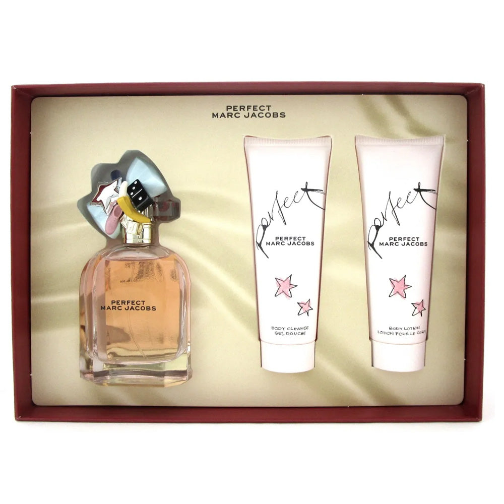 Set Marc Jacobs: Perfect, Eau De Parfum, For Women, 100 ml + Perfect, Hydrating, Body Lotion, 75 ml + Perfect, Eau De Parfum, For Women, 10 ml *Miniature - Feel You