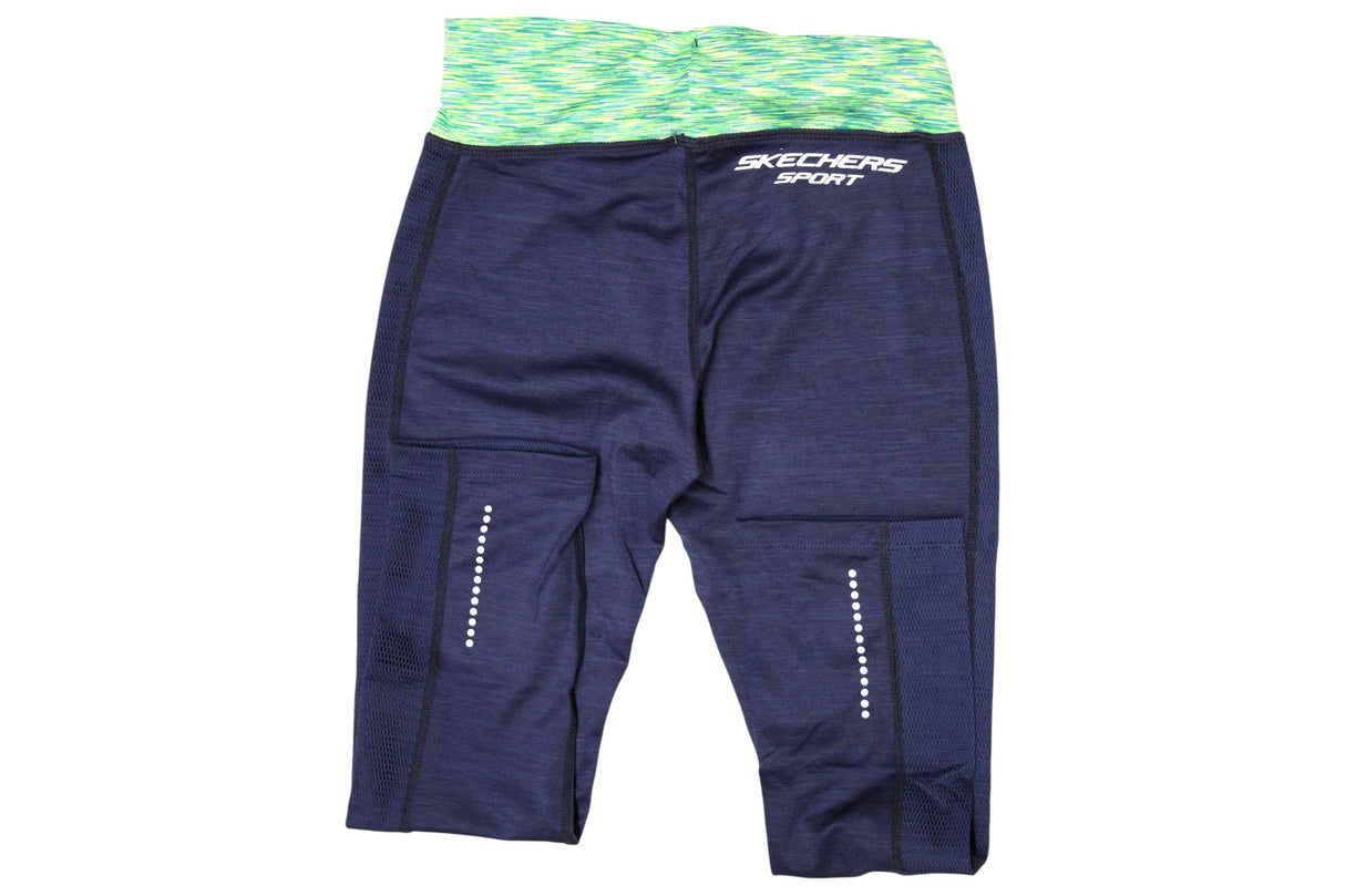 Skechers, Kaylee Deep, Sports Women Synthetic Leggings, Navy, Size 8