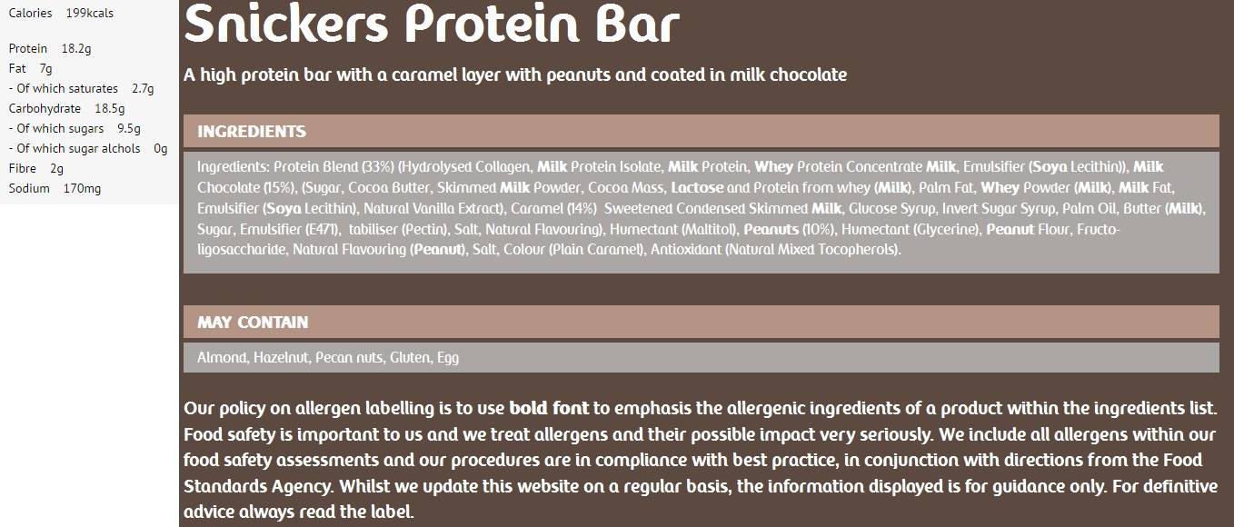 Snickers Protein Bar / Peanut Butter Limited - 12 x 57 грама - Feel You