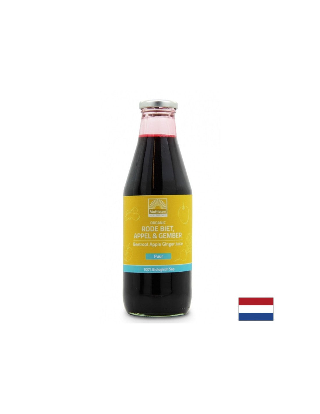 Био сок от цвекло, ябълка и джинджифил - Храносмилане и перисталтика, 750 ml - Feel You