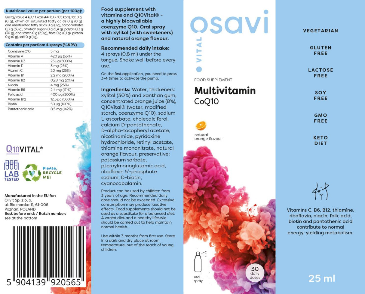 Multivitamin CoQ10 | Oray Spray - 25 мл - Feel You