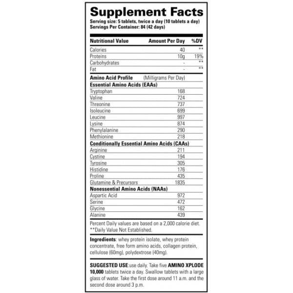 AMINO XPLODE 10,000 - 420 Таблетки - Feel You