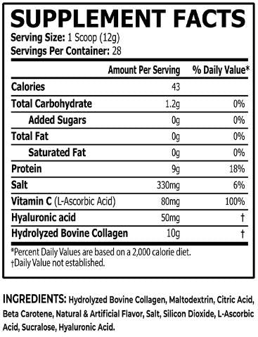Collagen | with Hyaluronic Acid & Vitamin C - 336 грама - Feel You