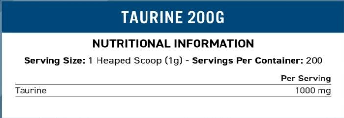 Taurine Powder 1000 mg - 200 грама - Feel You