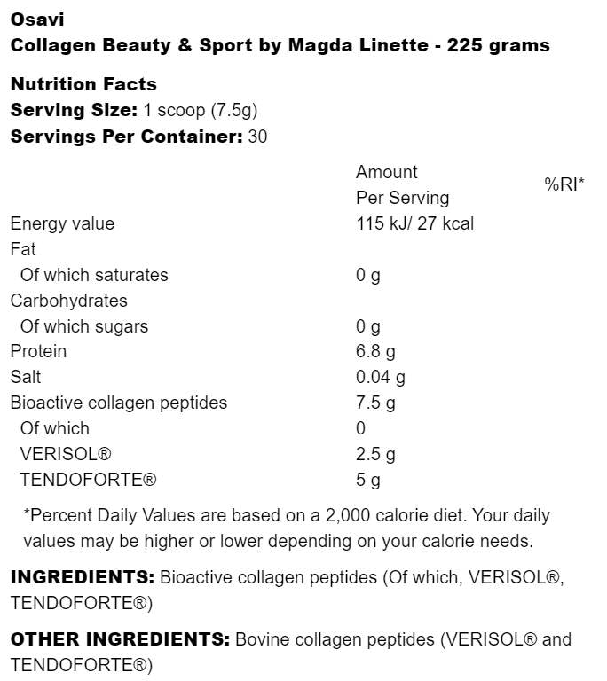Collagen Beauty & Sport by Magda Linette - 225 грама - Feel You
