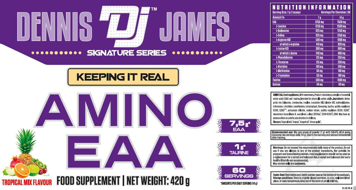 Amino EAA Powder | with Taurine - 420 грама - Feel You