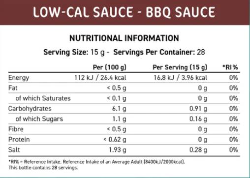 Fit Cuisine Low-Cal Sauce | BBQ - 425 мл - Feel You