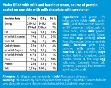 Protein Brix with Hazelnuts - 25 грама - Feel You