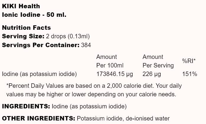 Ionic Iodine 226 mcg - 50 мл - Feel You