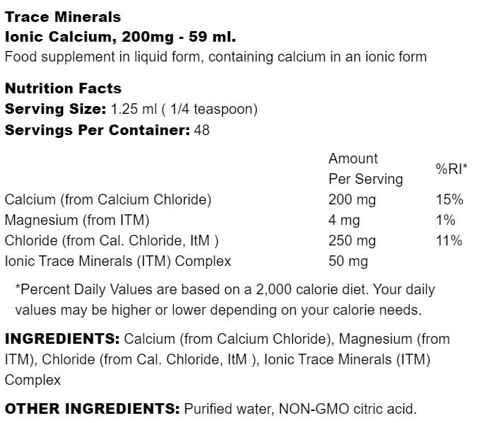 Ionic Calcium 200 mg - 59 мл - Feel You