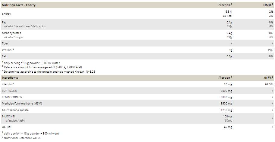 Gelenk Support | with TENDOFORTE®, FORTIGEL® & UC-II - 360 грама - Feel You