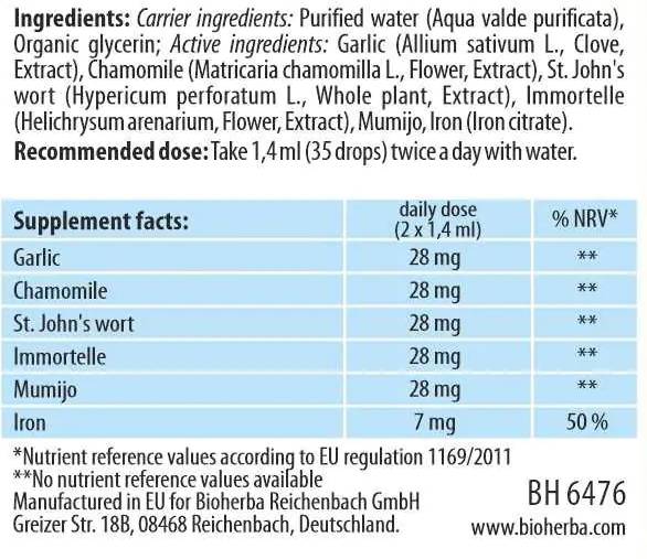 Tincture Tibetan life drops with Propolis & Mumio - 100 мл - Feel You