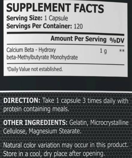 HMB 1000 - 120 капсули - Feel You