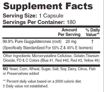 T3 / Guggulsterones - 180 капсули - Feel You