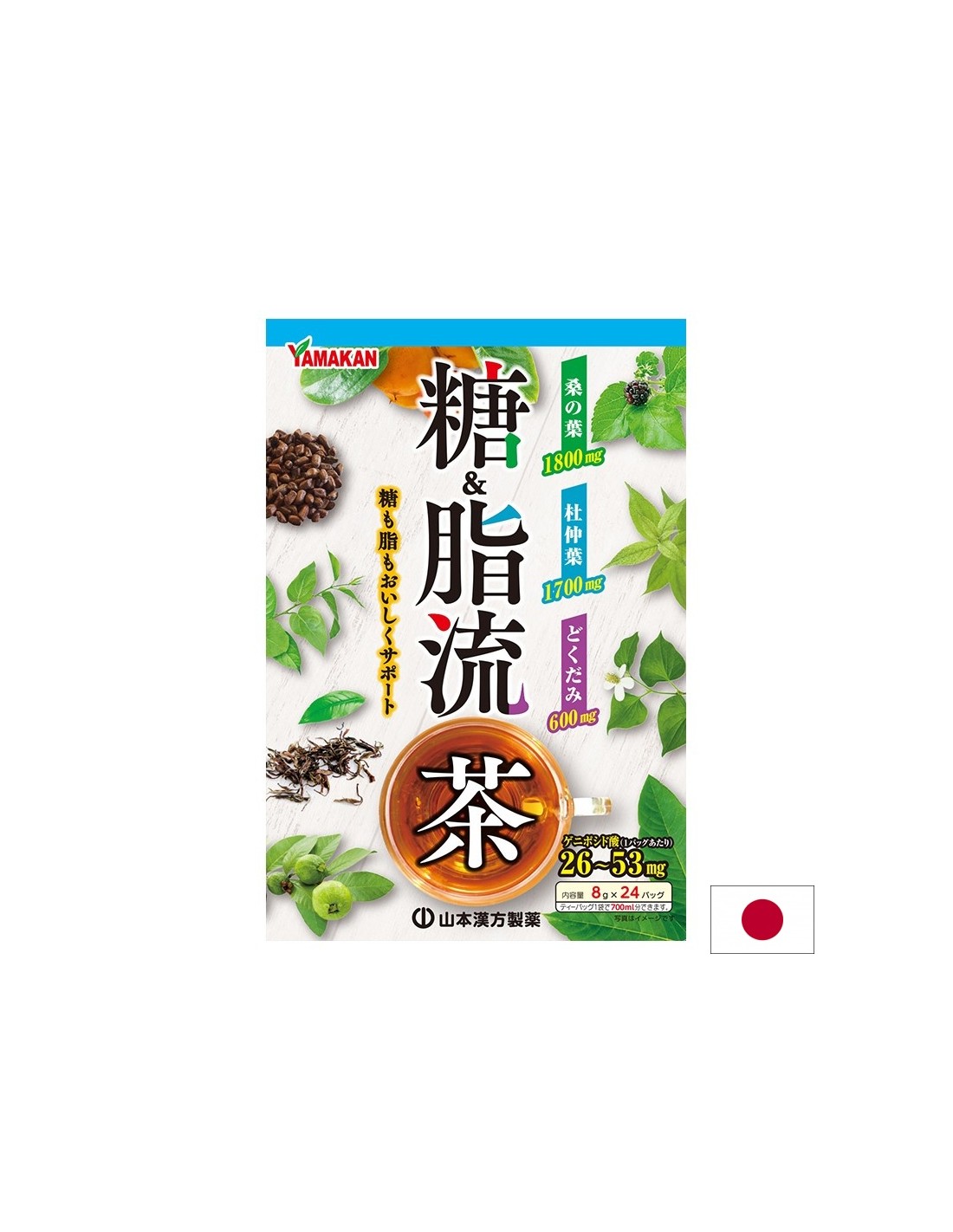 TOURYU CHA – Билков чай от 13 билки за баланс на кръвната захар, 24 пакетчета