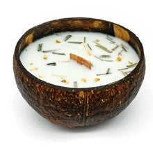 Tropikalia - Svíčka v kokosu - vůně Citrónová tráva & zázvor