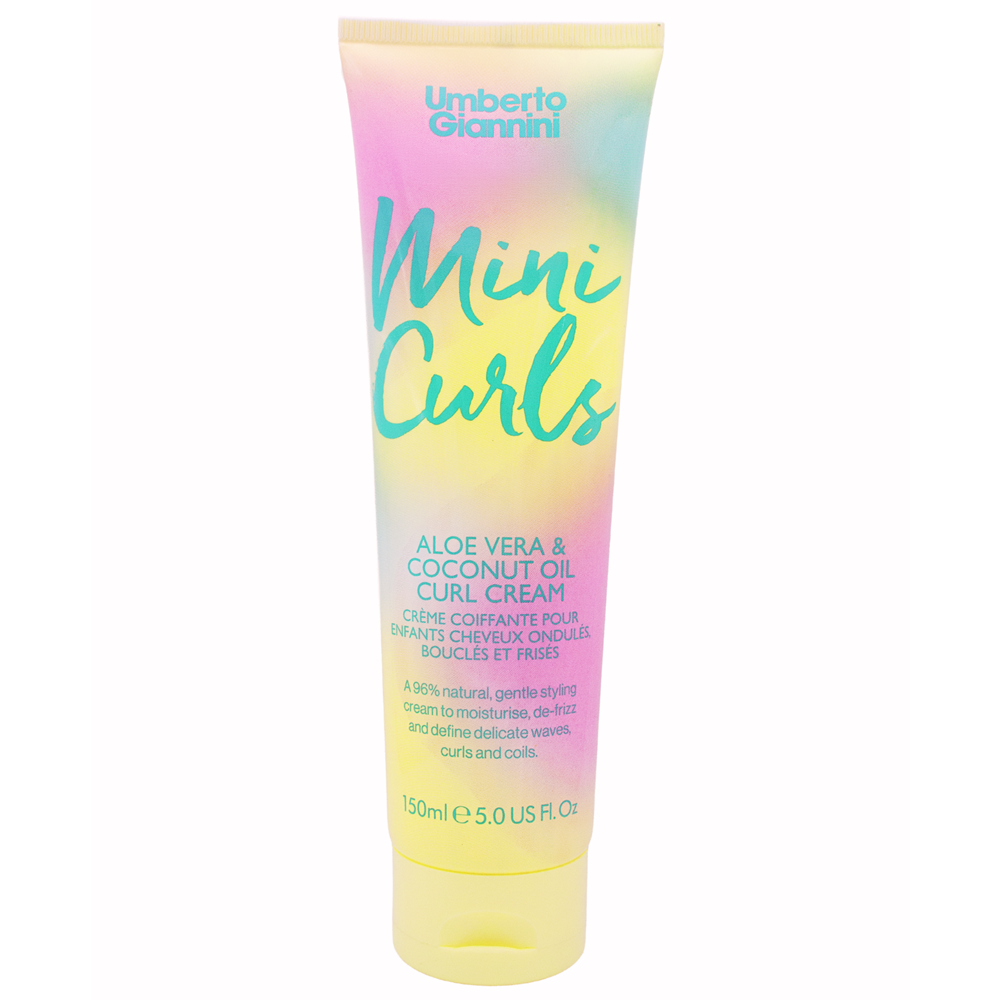 Umberto Giannini, Mini Curls, Aloe Vera, Hair Styling Cream, Light To Medium Hold, 150 ml