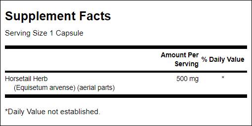 Horsetail 500 mg - 90 капсули - Feel You