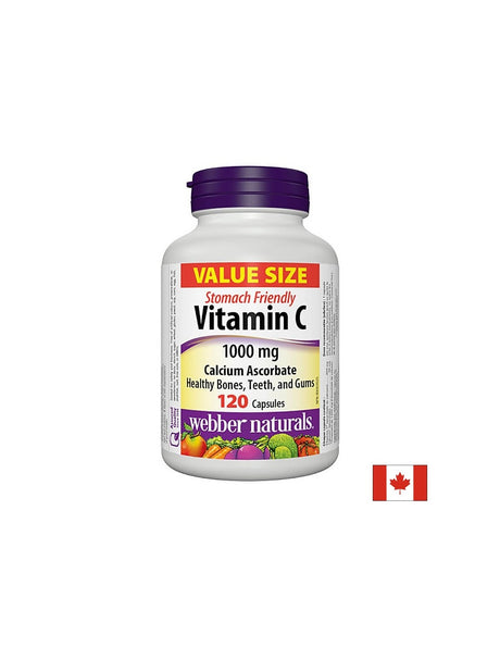 Vitamin C Calcium Ascorbate – Витамин С (калциев аскорбат) 1000 mg, 120 капсули  Webber Naturals - Feel You