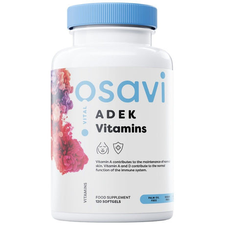 ADEK Vitamins | A + D + E + K | with Quali-D® - 120 Гел капсули - Feel You