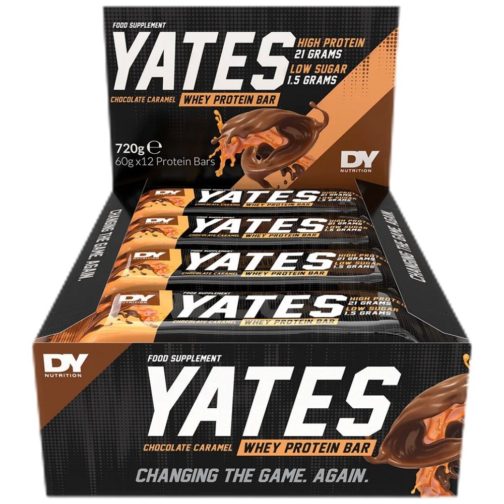Yates Whey Protein Bar | No Sugar - 12 x 60 грама - Feel You